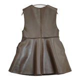 Ameri VINTAGE BOA V NECK REVERSIBLE PEPLUM VEST 0125206960690 リバーシブル ボア ベスト カーキ レディース アメリヴィンテージ【中古】6-0309T♪