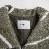 Ameri VINTAGE LITTLE FLARE LINE ART LONG COAT サイズM 0124207430540 コート カーキ ホワイト レディース アメリヴィンテージ【中古】6-0309A♪