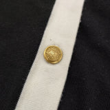 Spick and Span ラインロングカーディガン ニット 金ボタン 定価19800円 22AW ブラック ホワイト レディース スピックアンドスパン【中古】6-0424T♪