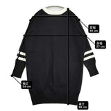 Spick and Span ラインロングカーディガン ニット 金ボタン 定価19800円 22AW ブラック ホワイト レディース スピックアンドスパン【中古】6-0424T♪