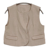 Ameri VINTAGE OTONA MUSE SHORT WAVE VEST WITH SKIRT 小山田早織さんコラボ 定価28600円 セットアップ ベージュ レディース アメリヴィンテージ【中古】6-0309M♪