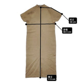 VERMEIL par iena スタンドカラー フレンチスリーブ ワンピース ベージュ レディース ヴェルメイユパーイエナ【中古】6-0617S∞