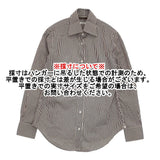 ORIAN ストライプ サイズ40 長袖シャツ ネイビー ベージュ レディース オリアン【中古】6-0424M♪