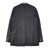 Deuxieme Classe LINTON ジャケット 定価107800円 日本製 サイズ36 ノーカラージャケット ブラック レディース ドゥーズィエムクラス【中古】6-1016T△