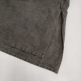 gasa 灰色の人 天然染めドレス 定価79200円 サイズL 13221-07307 コットンリネン ワンピース 22SS チャコールグレー レディース ガサ【中古】6-0309M♪