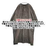gasa 灰色の人 天然染めドレス 定価79200円 サイズL 13221-07307 コットンリネン ワンピース 22SS チャコールグレー レディース ガサ【中古】6-0309M♪