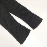 gasa 存在すること 定価27500円 リブニット レギンス ウール 日本製 パンツ ブラック レディース ガサ【中古】6-1008T∞