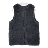 URBAN RESEARCH DOORS リバーシブルボアベスト 定価9900円 DRA7-27W114 ベスト ブラック レディース アーバンリサーチドアーズ【中古】6-1008T∞