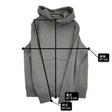 kitta 最高の普段着 ダブルジップパーカー 裏起毛 スウェット XL 定価24200円 日本製 パーカー グレー MCH 杢チャコール メンズ キッタ【中古】6-0309M♪
