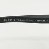 IZIPIZI イジピジ Reading #F +2 リーディング コンパクト 折りたたみ 老眼鏡 クリアレンズ メガネ ブラック クリア レディース【中古】6-0530G∞