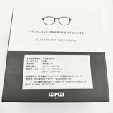 IZIPIZI イジピジ Reading #F +2 リーディング コンパクト 折りたたみ 老眼鏡 クリアレンズ メガネ ブラック クリア レディース【中古】6-0530G∞