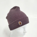 BAPE/A BATHING APE アクリルビーニー ニット帽 001CPH701001M ニットキャップ パープル メンズ アベイシングエイプ【中古】6-0309T♪