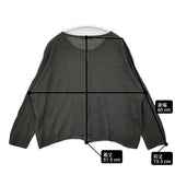 vie evam eva botanical dye cardigan 定価26400円 V231K945 リネン カーディガン チャコールグレー レディース ヴィー エヴァムエヴァ【中古】6-0511M△