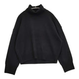 KURASHI&Trips やわらかに包むカシミヤシルク混のタートルネックニット 定価11000円 セーター 25AW ブラック レディース クラシアンドトリップス/北欧、暮らしの道具店【中古】6-0309T♪