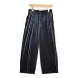 KURASHI&Trips 品よく揺れる大人のベロアパンツ イージーパンツ 定価9900円 25AW ネイビー レディース クラシアンドトリップス/北欧、暮らしの道具店【中古】6-0309T♪