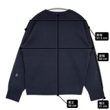 DRESSTERIOR サスティナブル裏毛コットンプルオーバー D刺繍 日本製 サイズ36 スウェット ネイビー レディース ドレステリア【中古】6-0625M∞