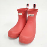 HUNTER ORIGINAL PLAY BOOT SHORT UK5 WFS2020RMA レインシューズ レッド レディース ハンター【中古】6-0605G◎