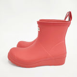HUNTER ORIGINAL PLAY BOOT SHORT UK5 WFS2020RMA レインシューズ レッド レディース ハンター【中古】6-0605G◎