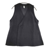 Yoli Silk wrap vest シルクラップベスト YL-TP22-24SS ベスト ブラック レディース ヨリ【中古】6-0520M∞