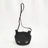 mina perhonen kitten acs9819 猫 ネコ 定価99000円 牛革 ショルダーバッグ 24SS ブラック レディース ミナペルホネン【中古】6-0314G♪