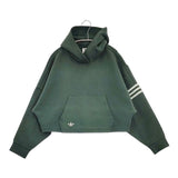 adidas Originals PAKAIAN UKURAN ショート丈 サイズM HOODIE パーカー グリーン レディース アディダスオリジナルス【中古】6-0625M∞