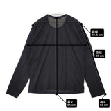 JOURNAL STANDARD relume シアークルーネックロングTEE コットンナイロン サイズF 長袖Ｔシャツ カットソー ロンＴ ブラック レディース ジャーナルスタンダードレリューム【中古】6-0511M△