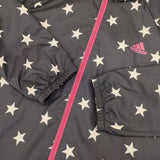adidas ウインドフーディジャケット 星柄 climaproof F45531 ブルゾン ネイビー ホワイト レディース アディダス【中古】6-0625M∞