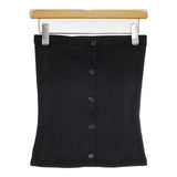 JOURNAL STANDARD relume フロントボタンリブビスチェ 定価5500円 セーター ニット ブラック レディース ジャーナルスタンダードレリューム【中古】6-0625M∞