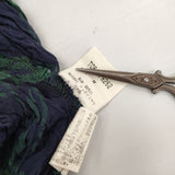 TSUMORI CHISATO イッセイミヤケ時代 チェック ワンピース ネイビー グリーン レディース ツモリチサト【中古】6-0617S∞