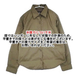 L'EQUIPE YOSHIE INABA ナイロンダウンシャツブルゾン サイズ11 ダウンジャケット カーキ レディース レキップヨシエイナバ【中古】6-0930T∞