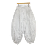 ZARA ストライプ ワイド イージー パンツ ホワイト ブルー レディース ザラ【中古】6-0625G∞