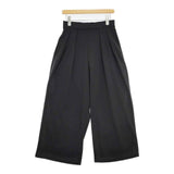 antiqua AY-00018 カットジョーゼット2タックワイドパンツ サイズF パンツ ブラック レディース アンティカ【中古】6-0625G∞