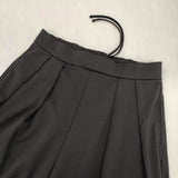 antiqua AY-00018 カットジョーゼット2タックワイドパンツ サイズF パンツ ブラック レディース アンティカ【中古】6-0625G∞