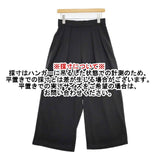 antiqua AY-00018 カットジョーゼット2タックワイドパンツ サイズF パンツ ブラック レディース アンティカ【中古】6-0625G∞