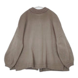 Hands of creation Extrafine merino ハイネック 2way 1340718 メリノウール カーディガン グレージュ レディース ハンズオブクリエイション【中古】6-0920T∞