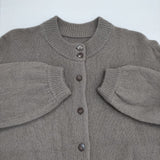 Hands of creation Extrafine merino ハイネック 2way 1340718 メリノウール カーディガン グレージュ レディース ハンズオブクリエイション【中古】6-0920T∞