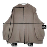 Hands of creation Extrafine merino ハイネック 2way 1340718 メリノウール カーディガン グレージュ レディース ハンズオブクリエイション【中古】6-0920T∞