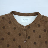 YURK geniet van ユルクフニートファン コーデュロイ ドット ワンピース ブラウン レディース【中古】6-0920T∞