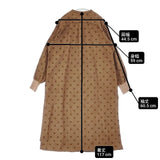 YURK geniet van ユルクフニートファン コーデュロイ ドット ワンピース ブラウン レディース【中古】6-0920T∞