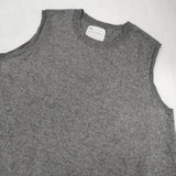 SO/NATURAL STANDARD SUPPLY コットンウール フレア ノースリーブニット ベスト グレー レディース エスオー/ナチュラルスタンダードサプライ【中古】6-0625M∞