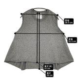 SO/NATURAL STANDARD SUPPLY コットンウール フレア ノースリーブニット ベスト グレー レディース エスオー/ナチュラルスタンダードサプライ【中古】6-0625M∞