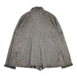 45R/45rpm ダンガリーカットワークのカシュクールブラウス 定価39600円 ブラウス シャツ グレー レディース フォーティーファイブアールピーエム【中古】6-0520M∞