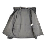 MARGARET HOWELL ブレスサーモタスランナイロンフーディージャケット RECYCLED LIGHT NYLON POPLIN 中綿 定価61600円 ジャケット 25AW グレー レディース マーガレットハウエル【中古】6-0317T♪
