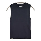 extreme cashmere 新品 コットンカシミヤ ニットベスト ノースリーブ セーター ニット ネイビー レディース エクストリームカシミヤ【中古】6-0914T♪