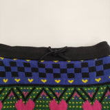 HOLIDAY MULTI KNIT MINI SKIRT 定価33000円 24204031 ニット ミニスカート 24AW マルチカラー レディース ホリデイ【中古】6-0314T♪