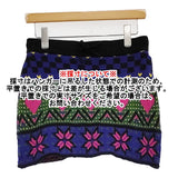 HOLIDAY MULTI KNIT MINI SKIRT 定価33000円 24204031 ニット ミニスカート 24AW マルチカラー レディース ホリデイ【中古】6-0314T♪