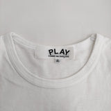 PLAY COMME des GARCONS サイズXL AX-T064 AD2025 半袖Ｔシャツ カットソー 2025年 ホワイト ユニセックス プレイコムデギャルソン【中古】6-0317S♪
