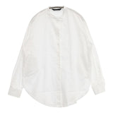 mizuiro-ind リボン コットン 日本製 長袖シャツ ホワイト レディース ミズイロインド【中古】6-0625M∞