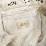 NEAT Bshop別注コーデュロイ2タックパンツ 太畝 サイズXS 定価33000円 パンツ 25AW アイボリー ECRU レディース ニート【中古】6-0314T♪