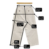 NEAT Bshop別注コーデュロイ2タックパンツ 太畝 サイズXS 定価33000円 パンツ 25AW アイボリー ECRU レディース ニート【中古】6-0314T♪